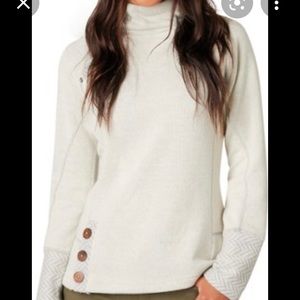 Prana Lucia Wool Blend Mock Neck - Medium